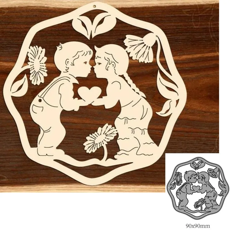 

Metal Cutting Dies Cut Mold Couples Decoration Scrapbook Paper Craft Knife Mould Blade Punch Stencils