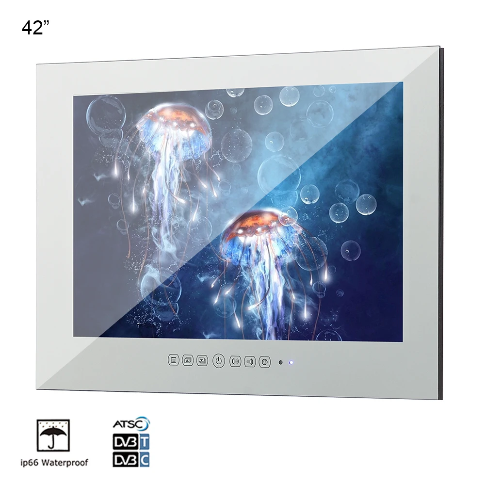 Souria 42 дюйма волшебное зеркало для ванной SPA салон сауны водонепроницаемый LED TV