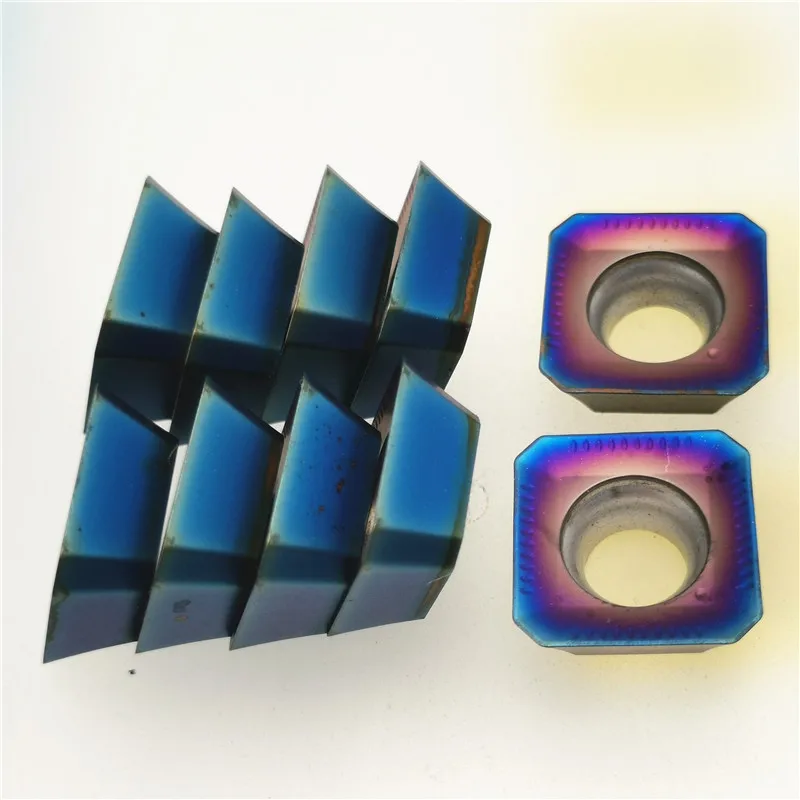 

20PCS SEKT1204 Nano blue coating Carbide Insert Turning Tool Turning Milling Cutter CNC Cutting Tool Slot Cutting