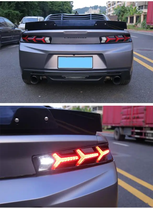 Подходит для Chevrolet Camaro 16-17 переоборудованные специальные модели Lamborghini, задний фонарь, переоборудованный fishbone лампа