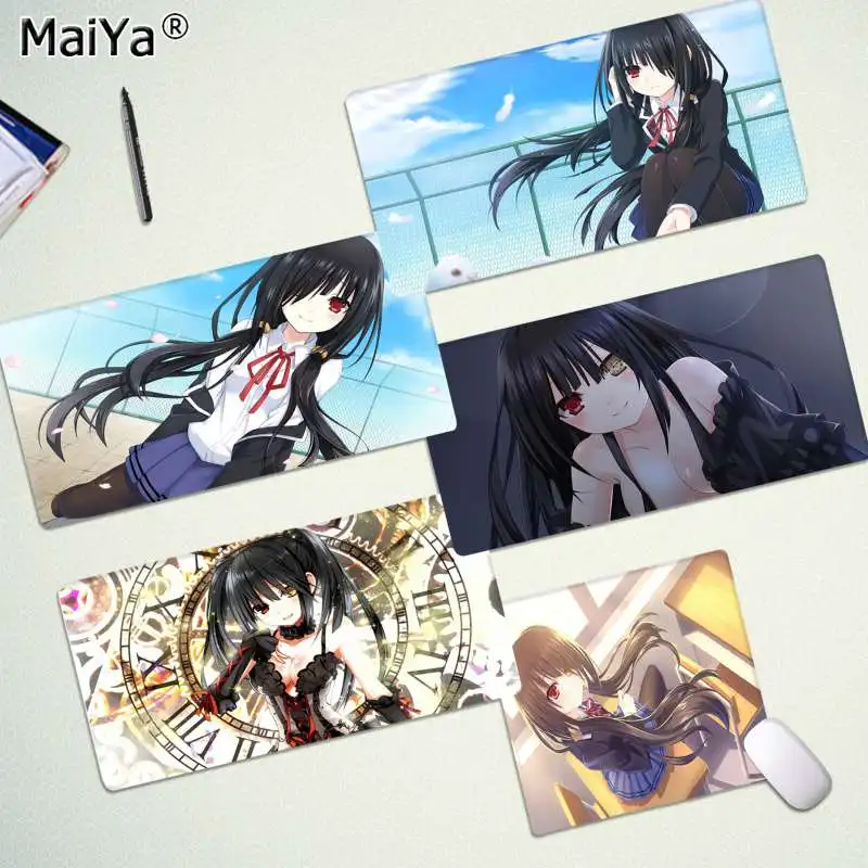 

Maiya Skin DATE A LIVE Tokisaki Kurumi Anime Rubber PC Computer Gaming mousepad Free Shipping Large Mouse Pad Keyboards Mat