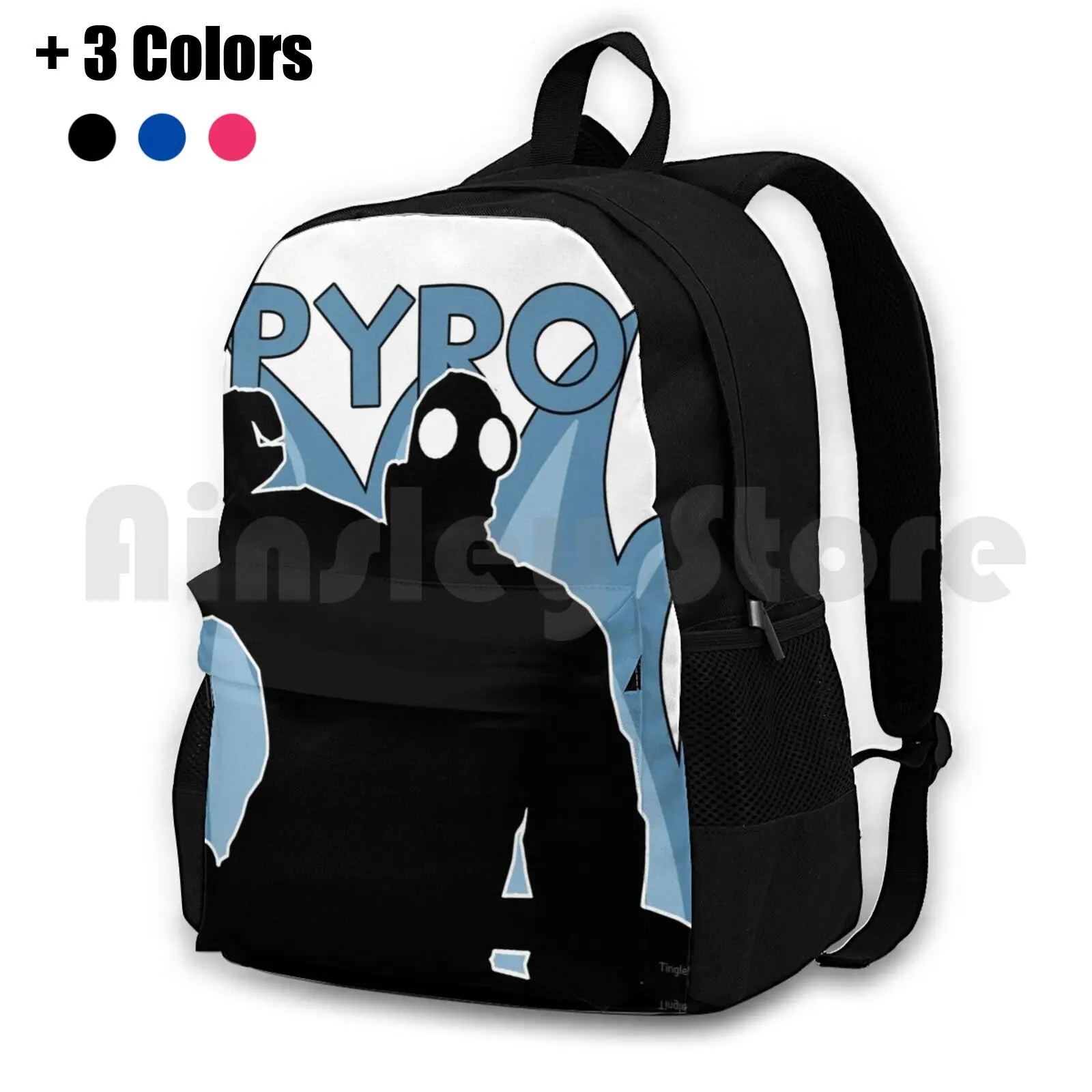 

Blu Pyro-Team Fortress 2 Outdoor Hiking Backpack Riding Climbing Sports Bag Tf2 Pyro Fire Team Fortress 2 Tf2 Blu Red Blue