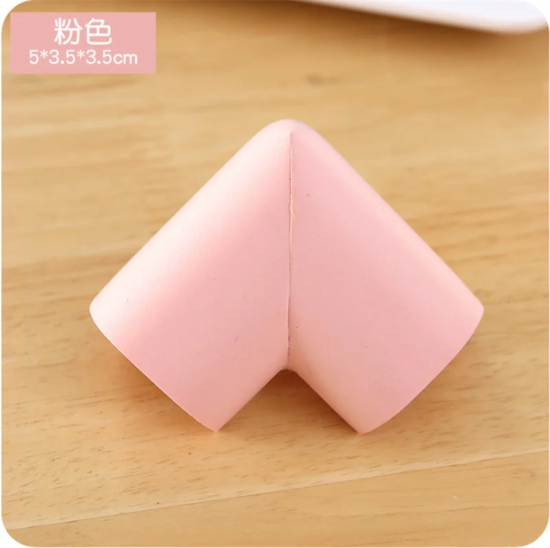 10pcs 10 шт./лот, Новое поступление, защитный стол для детей, 10 однотонных цветов на выбор, подушечки на углах, толстый дизайн, защита для углов - Цвет: 10pcs