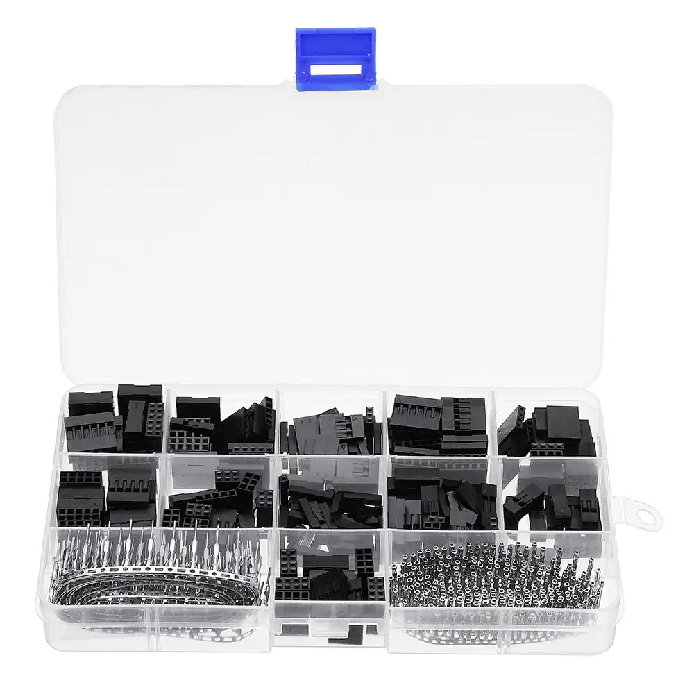 

620pcs Dupont Connector 2.54mm Cable Jumper Wire Pin Header Housing Kit 2 3 4 pin Male Crimp Pins Female Pin Terminal Connectors