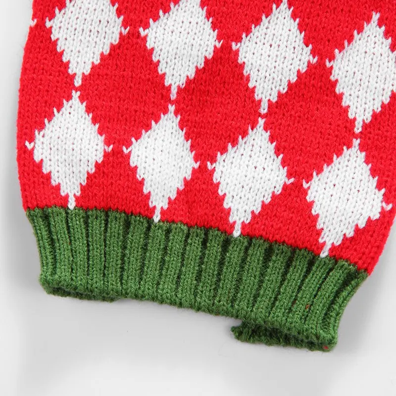 

Pet Christmas Elk / Trees Sweater Small And Medium Dog Warm Knitting Outfits For Autumn And Winter