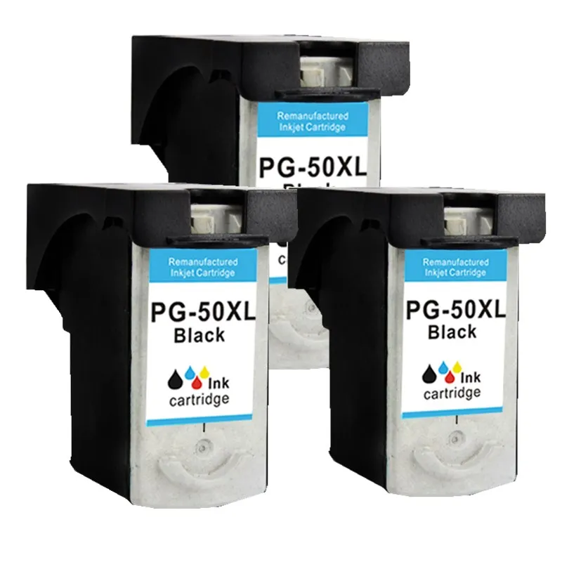 3 BLACK Чернильных картриджей патрона для PG-50 PG 50 PG50 Pixma MP160 MP170 MP180 MP450 MP460 MX300 MX310 струйный принтер - Цвет: 3 BLACK