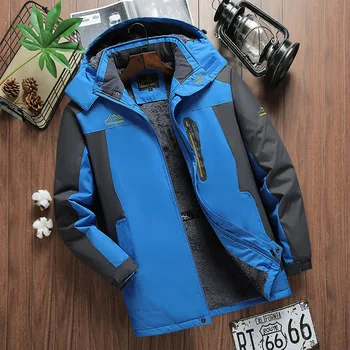 

Men Coat Thermal Warm Wear Waterproof Windproof Outdoor Hiking Clamping Jacket