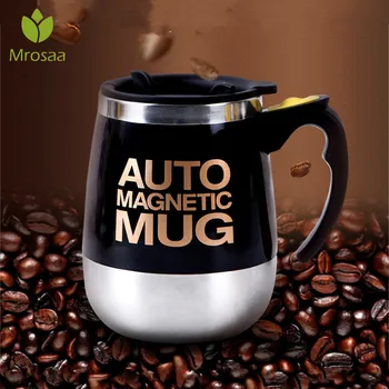 

400/450ml Mugs Automatic Electric Lazy Magnetic Self Stirring Mug Coffee Milk Mixing Mug Smart Stainless Steel Jui ce Mix Cup