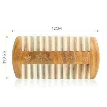 

wooden hairbrush dandruff comb Wooden Comb Tweezers Combs Ultra Fine Teeth Encryption Children Go The Hairbrush Hair Scraping