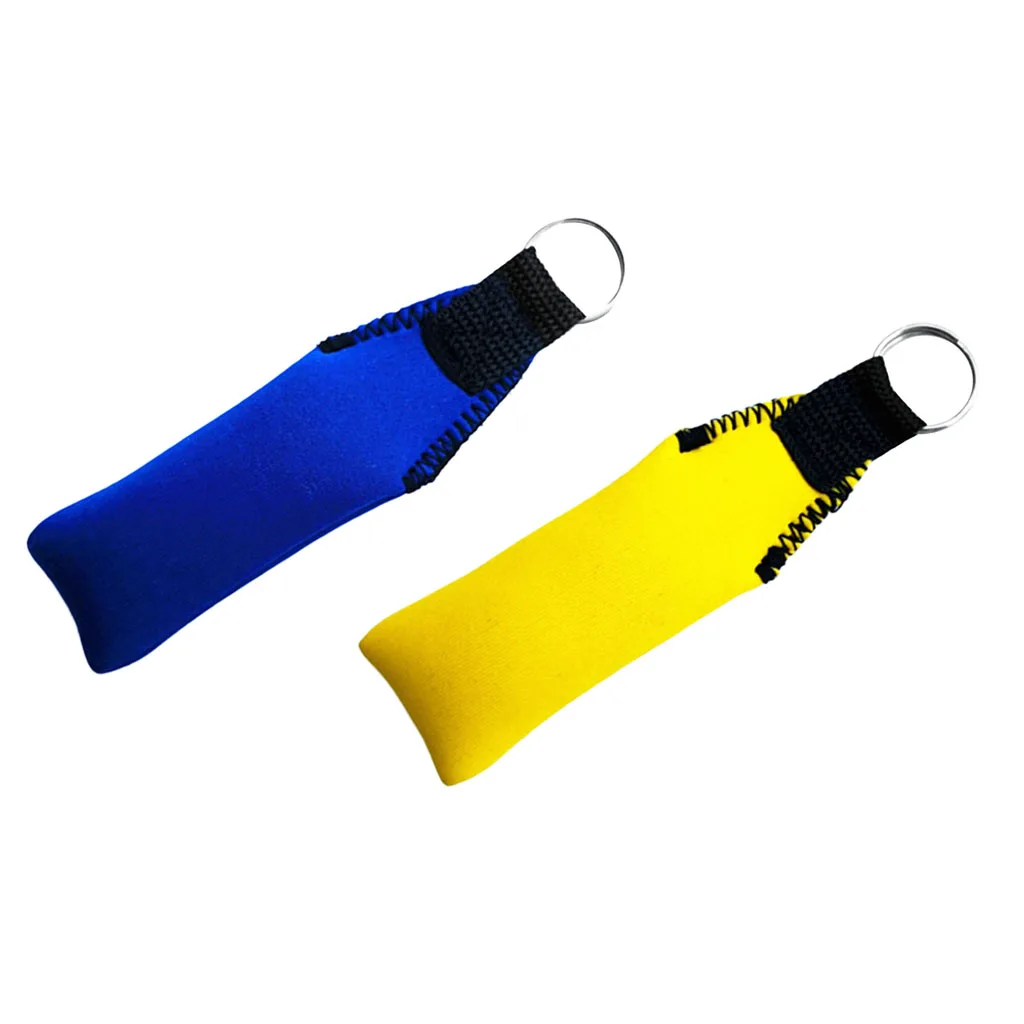 2Pcs Rectangle Neoprene Floating Keyring Key Float For Yacht Water Sports