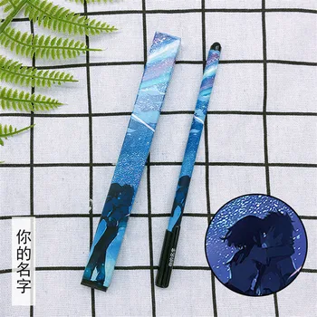 

Anime Your Name Gel Pen Ballpoint Pen 0.5 Black Refill Pens Cosplay Student Stationery Pens Sign Pen Writing Supplies