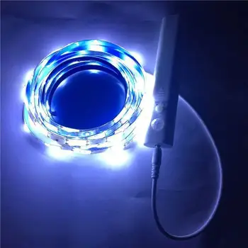 

1/2/3 Meters LED Waterproof Lamp Strip Motion Sensor Auto On/off With Battery Box For Kitchen Night Lamp Cabinet Light Strip