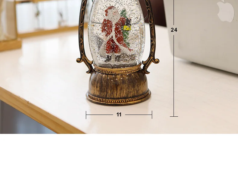 WDL-1736 Oval Lantern Christmas Tree Decoration Christmas Ornament Christmas Decorations LED Night Light