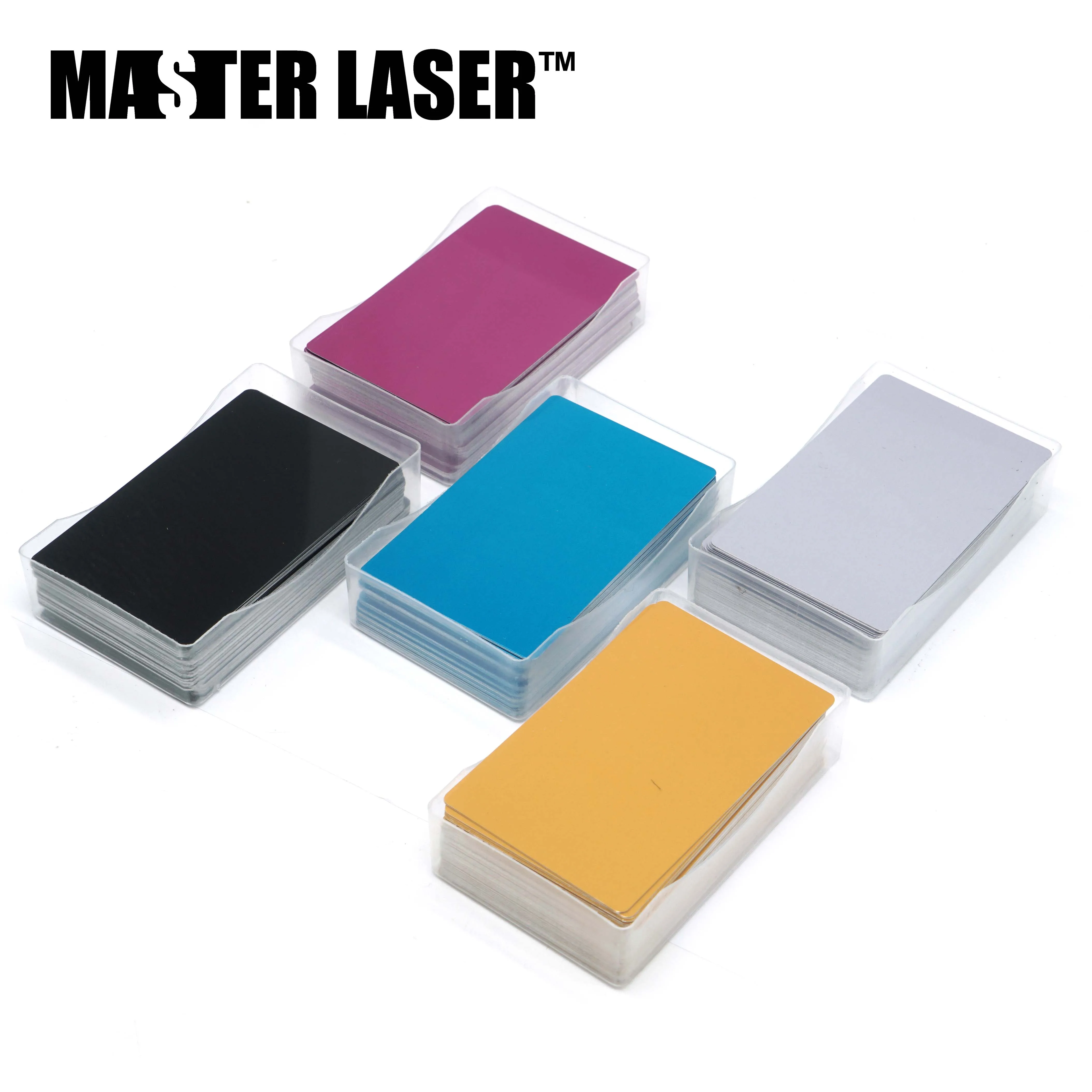 

Free Shipping Business CardID Card Aluminum Card Al Card Blank Card Colorful Card for Laser Marking Machine