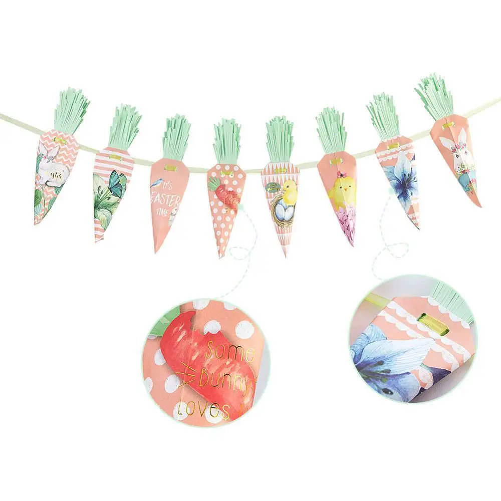 Бумажные пасхальные подвесные украшения 3 м гирлянда для празднования