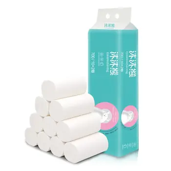 

12 Rolls Soft Bath Toilet Paper Towels Coreless 4 Ply Thicken Roll Tissue Home