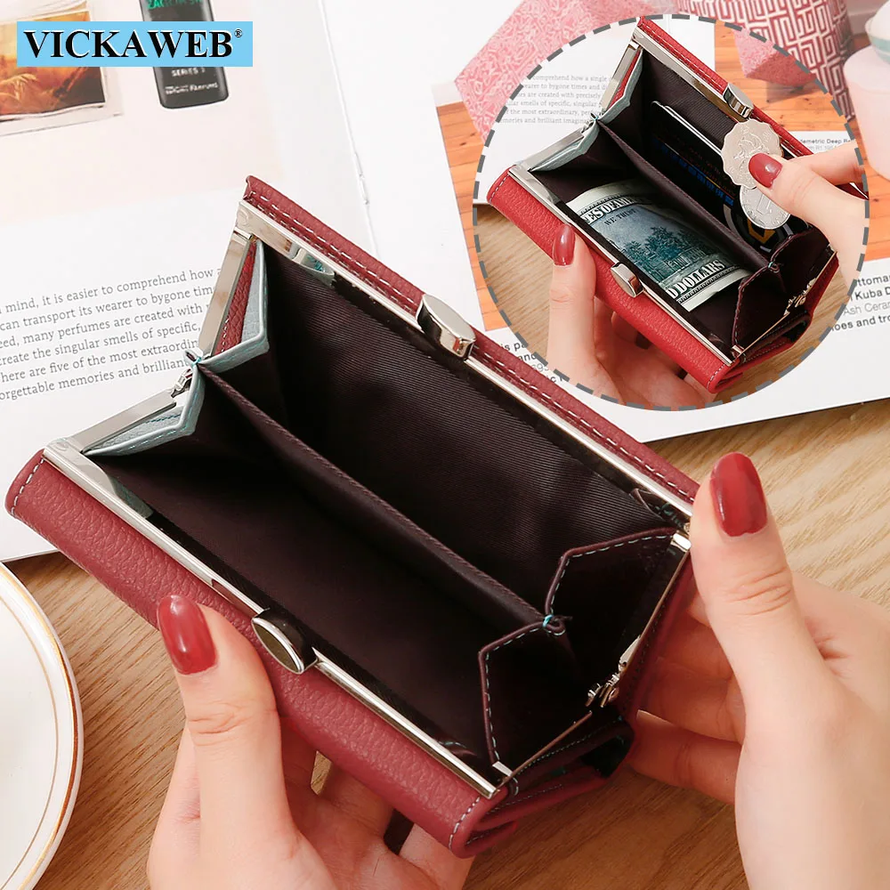 Leather Coin Purse Leather Squeeze Coin Pouch Leather Coin Holder for Men &  Women - China Wallets and Card Holders price | Made-in-China.com