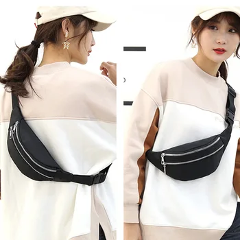 

Men Women Solid Travel Casual Adjustable Strap Camping Multi Pockets Oxford Cloth Fanny Pack Zipper Outdoor Sports Waist Bag