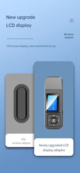 

USB Bluetooth 5.0 Audio Transmitters Receiver LCD Display 3.5MM AUX RCA Stereo Wireless Adapters For PC TV Car Headphones Audio