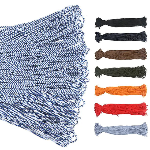 100m Paracord DIY 2mm Paracord Umbrella Cord Lanyard Bracelet Braided Camping Rope 2