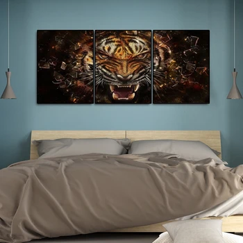 

Arrogant Tiger Animals Canvas Painting Art Wall Pictures Posters Prints for Living Room Home Decor No Framed