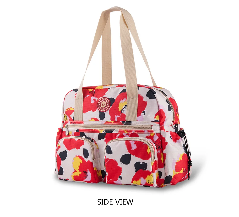 Новая многофункциональная сумка для детских подгузников с принтом, большая сумка для детских пеленки для ухода за ребенком