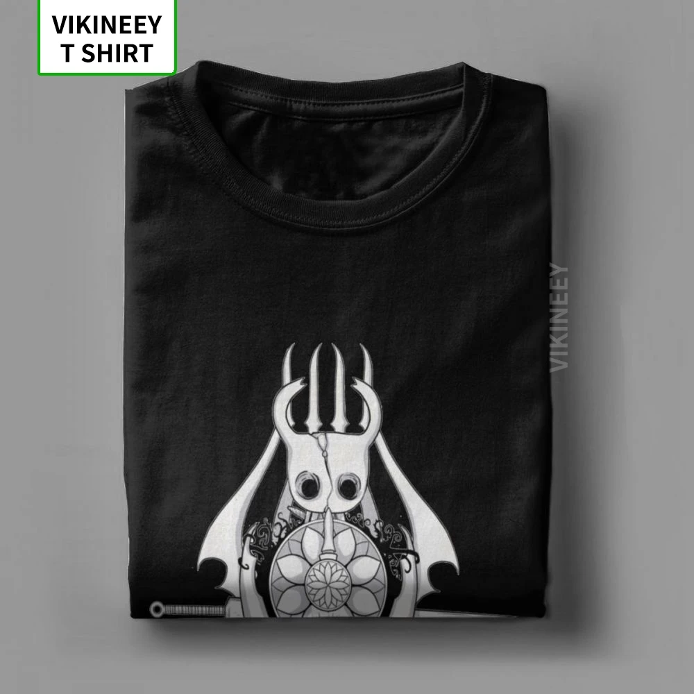 Humor Hollow Knight футболка Для мужчин с О образным вырезом 100% хлопковая Футболка Череп