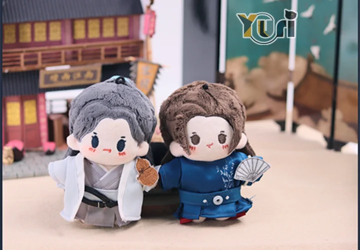 

In stock WORD OF HONOR Official Original Shan He Ling Simon Gong Jun Wen Kexing Zhou Zishu Plush 10cm Mini Doll Toy Clothes Sa