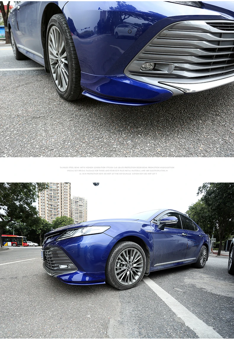 Автомобильный Стайлинг для Toyota Camry бампер Передняя Губы угловая отделка переднего бампера бар