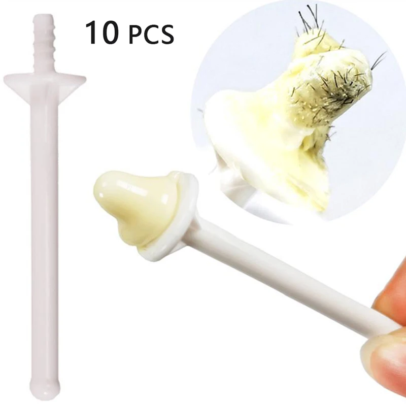10Pcs Naso Cera Stick Naso Strumento Di Depilazione Depilazione Kit Cera Cera D'Api Formula Sicura Accessori Professionali Per La Depilazione Caldo