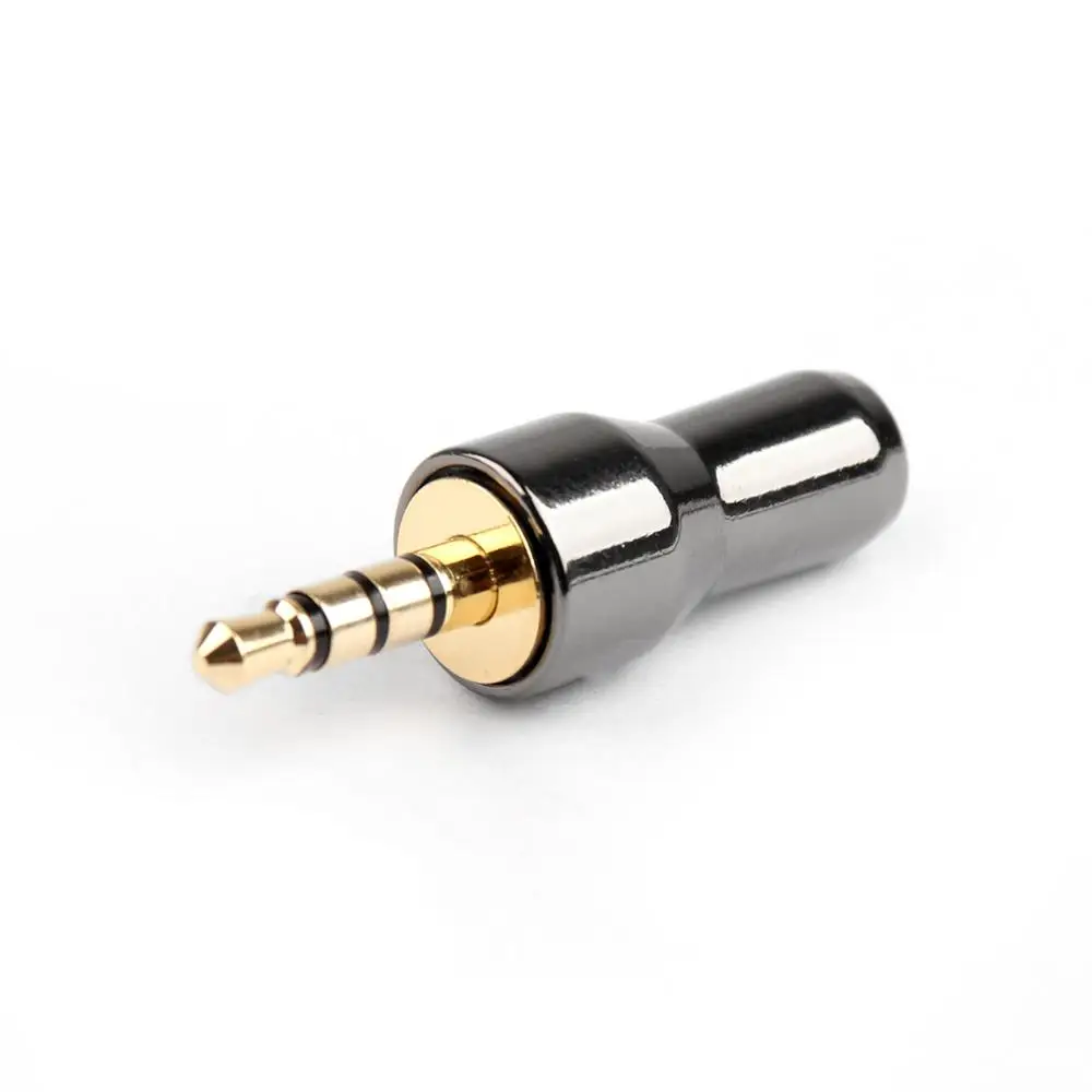 Areyourshop For Budweiser Earphone 10Pcs 3 5mm Stereo 4Pole Male Jack Plug Audio Connector Solder Headphone Adapter