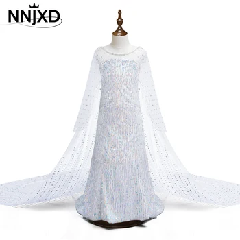 

Princess Sequined Girls Dress 2 Cosplay Party Vestidos Girl Clothing Costume Halloween Costume Role-play Dress 4-10yrs