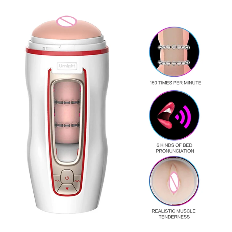 Hot Sale Male Masturbator Cup Full Automatic Telescopic Thrusting Silicone Full-True Artificial Vagina Sex Toys For Man Shop |