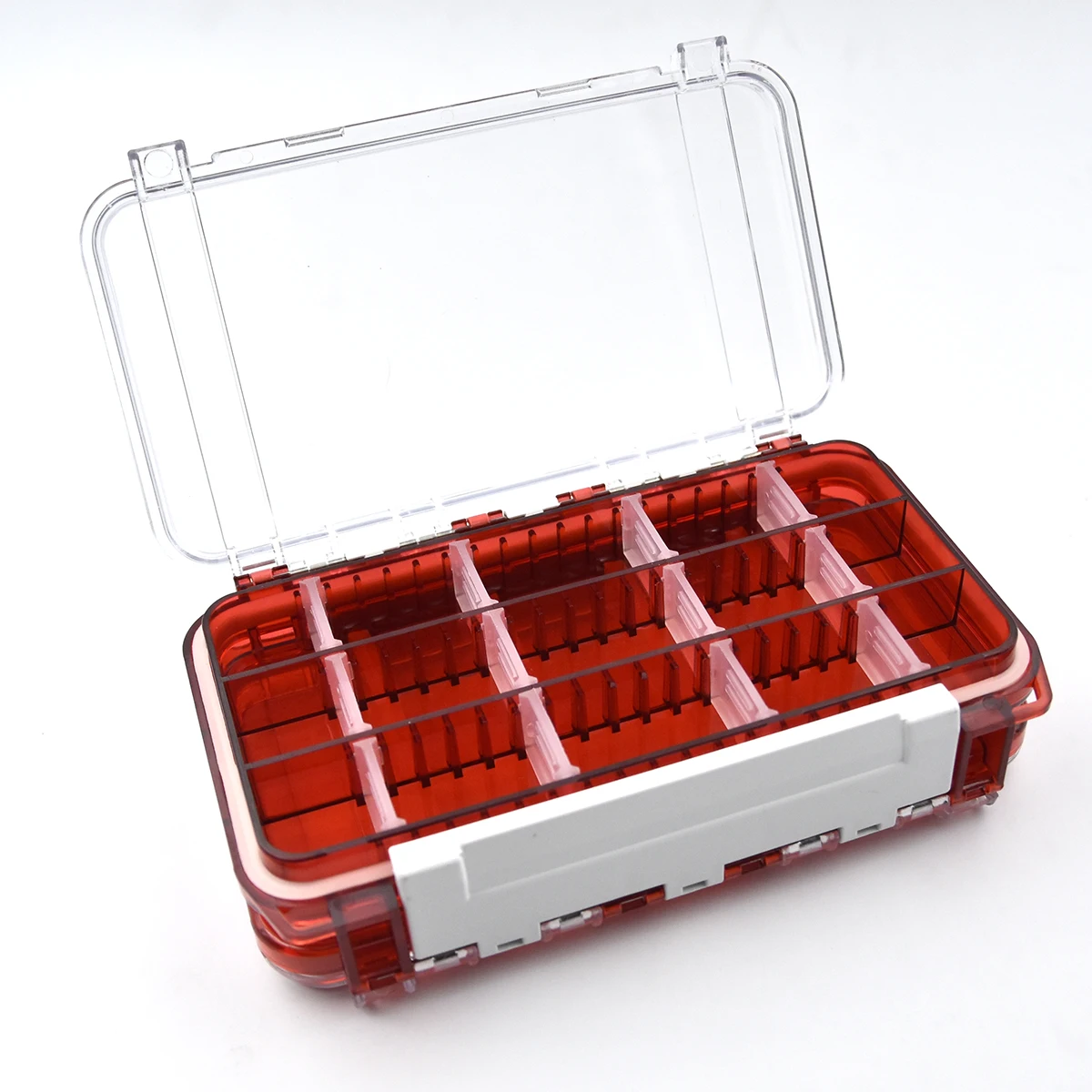 Waterproof Fishing Tackle Box Double Sided Bait Lure Hook