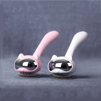 

Cute Cat Combs Pet Dog Hair Removal Grooming Practical Tools Comfortable Portable Handle Pets Massage Brush Dogs Hair Rake