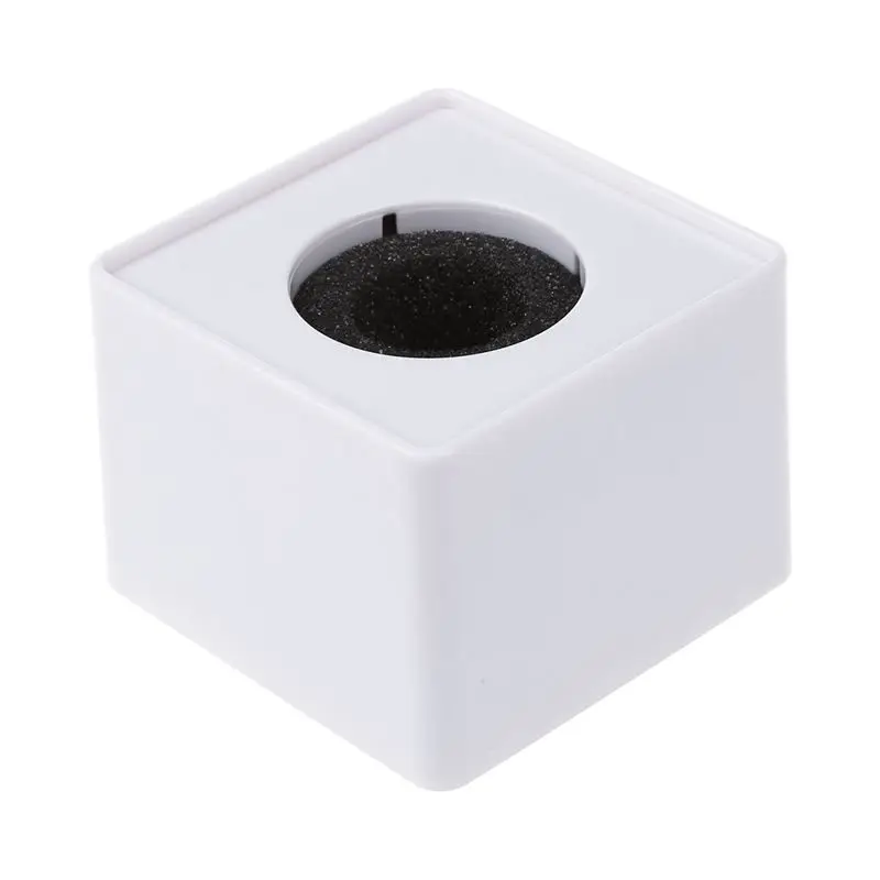 

1pc White ABS Mic mini phone Interview Square Square Logo Flag Station 39mm Hole