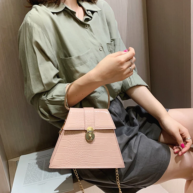 

Fashion Crocodile Pattern Women Bags Luxury Chain Crossbody Bags For Women Shoulder Bag Pu Leather Handbag Evening Clutch Purse