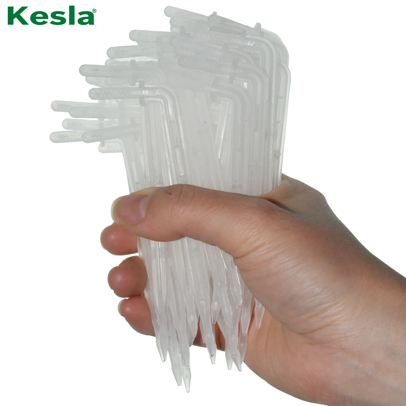 KESLA 50X Transparent Bend Arrow 1/4'' 4/7mm Hose Dripper Drip Emitter Water Saving Sprinkler Garden Micro Irrigation Greenhouse 3