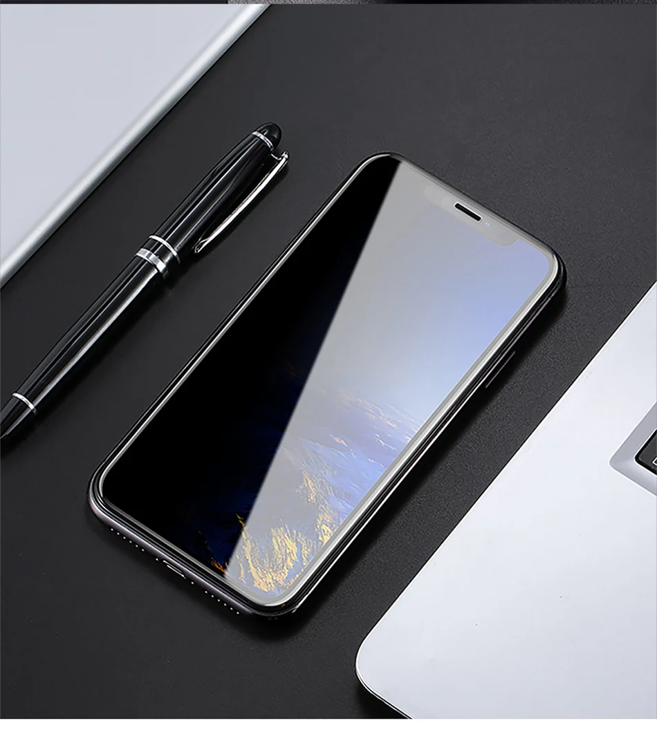 Benks Anti Spy Tempered Glass For iPhone XS 5.8'' XS MAX 6.5'' Full Protection Cover For XR 6.1 Screen Protector Anti Glare Front Film (13)