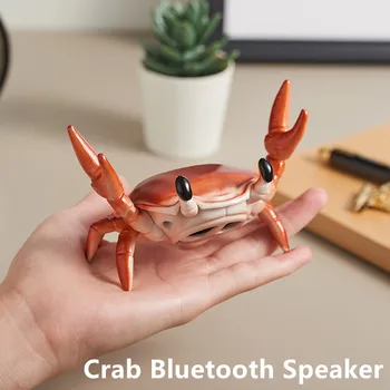 

Cute Personality Portable Bluetooth 5.0 Speakers Crab Phone Holder Wireless Speaker With Mic Support TD Card Оратор