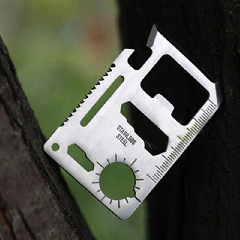 1 Portefeuille Porte-Monnaie Poche Carte de crédit survie UK environ 27.94 cm Campingmulti Fonction Outil 11 in