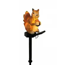 Уличный водонепроницаемый Солнечный светодиодный светильник для газона с изображением белки, садовый светильник, уличный светильник, модель лампы для пикника, подъездной дорожки, садов, газонов