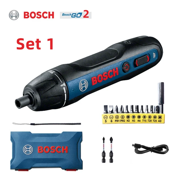 Lader + Bitset Gen 2 Bosch Akku-Schrauber Bosch GO Tasse in GOTOOLS L-Boxx