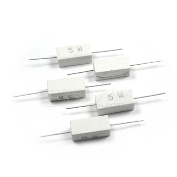 10pcs 5W Cement resistance 0.1 ~ 10k ohm 5% 0.22 0.33 0.5 1 10 100 1K 10K ohm 0.1R 0.22R 0.33R 0.5R 1R 10R 100R original