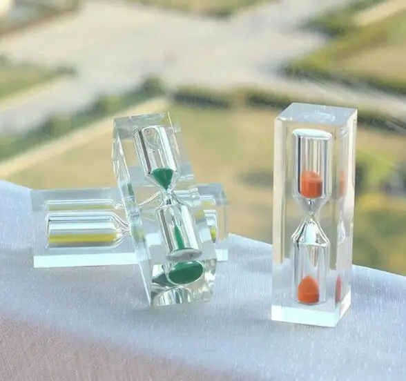 

100pcs Mini Colorful Sand Clock Hourglass Timer 3 Minutes For Children Bruth Teeth Health Gift Home Decoration