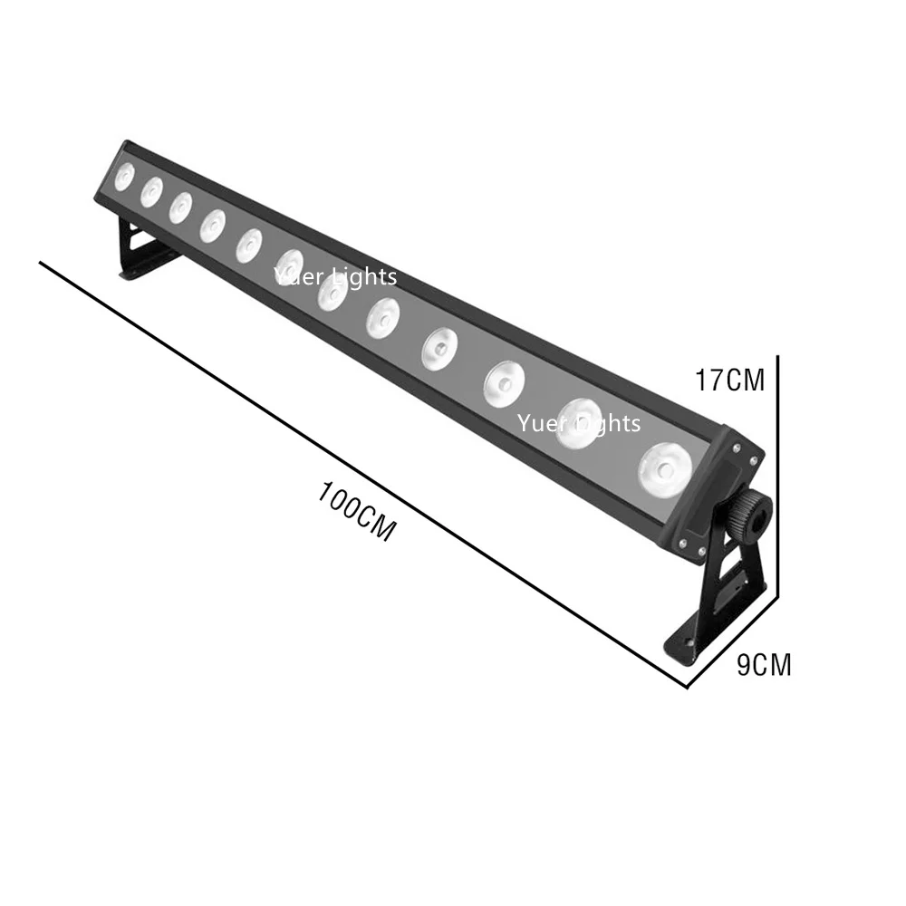 IP65 пикселей Управление 12X15 Вт светодиодный RGBWA-UV 6IN1 светодиодный настенный светильник омывающего светильник 6/11/41/77 Каналы DMX512 светодиодный бар мыть сценический светильник музыка Dj
