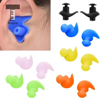 

Silicone Swim Earplugs - Comfortable & Waterproof Ear Plugs for Swimming Showering Boating Spring with Carrying Case