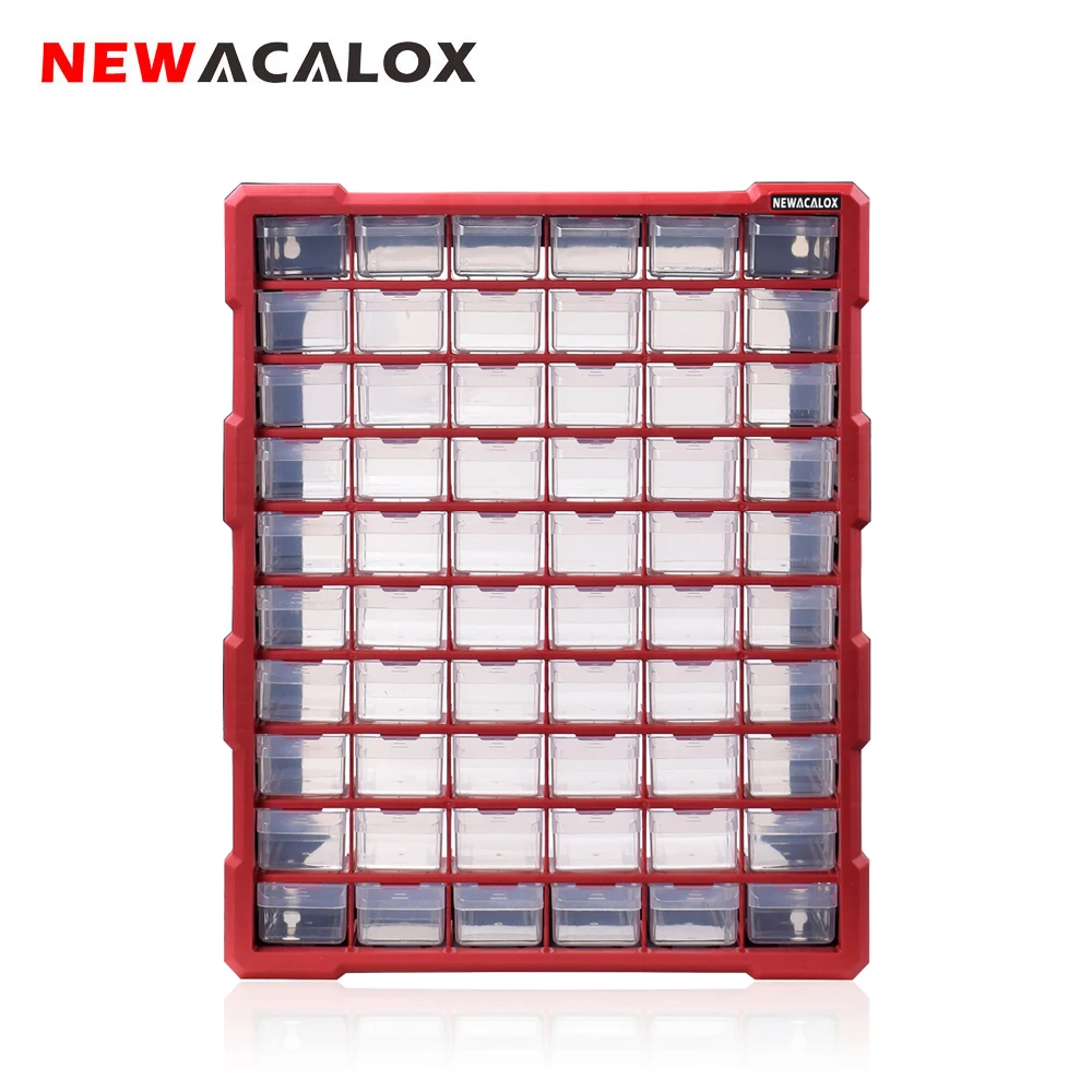 Органайзер для инструментов NEWACALOX большой пластиковый ящик с 39 ящиками хранения