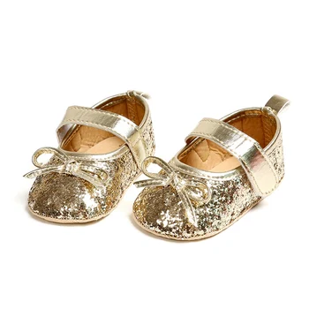

Spring 0-18M Baby Shoes baby shoes girls Bowknot Shoes Bowknot Sequin Design Shoes baby shoes in First Walkers