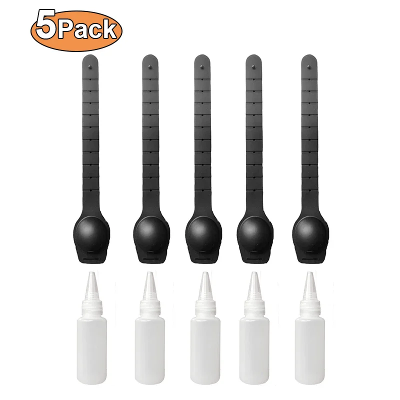 

3pcs/5pcs Reusable Wristbands Hand Sanitizer Dispensing Portable Gel Bracelet Wristband Dispenser Disinfectant Sub-packing Pumps